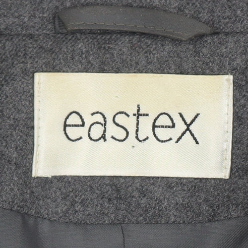 Eastex Women's Grey Wool Blend Blazer, Size 14