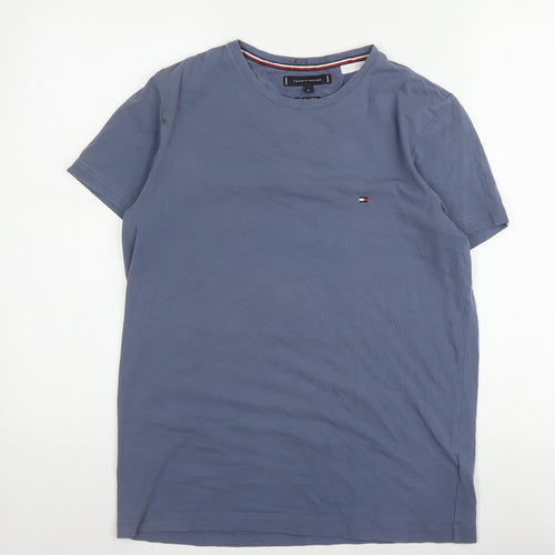 Tommy Hilfiger Men’s Blue Medium Cotton T-Shirt