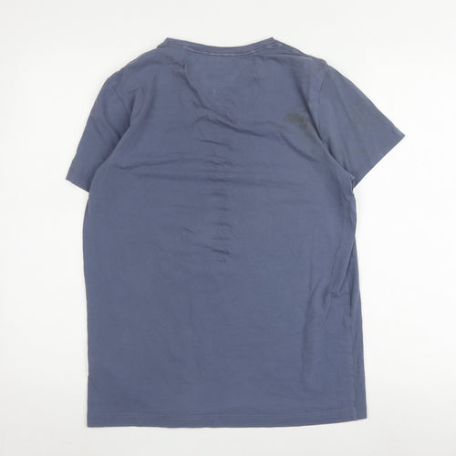 Tommy Hilfiger Men’s Blue Medium Cotton T-Shirt