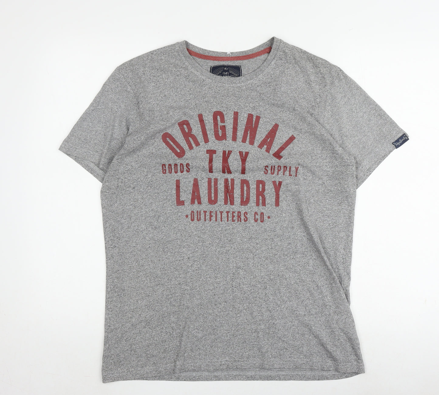 Tokyo Laundry Men's Grey T-Shirt, Size L