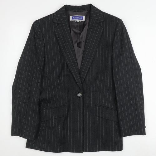 Austin Reed Women's Black Pinstripe Blazer Size 10
