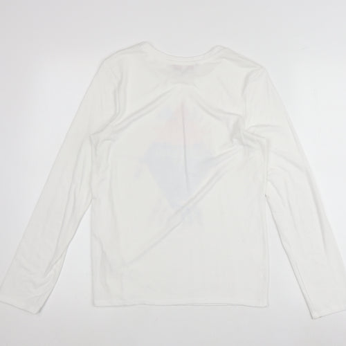 Soulcal & Co Boys White Long Sleeve Graphic Print T-Shirt 13 Years