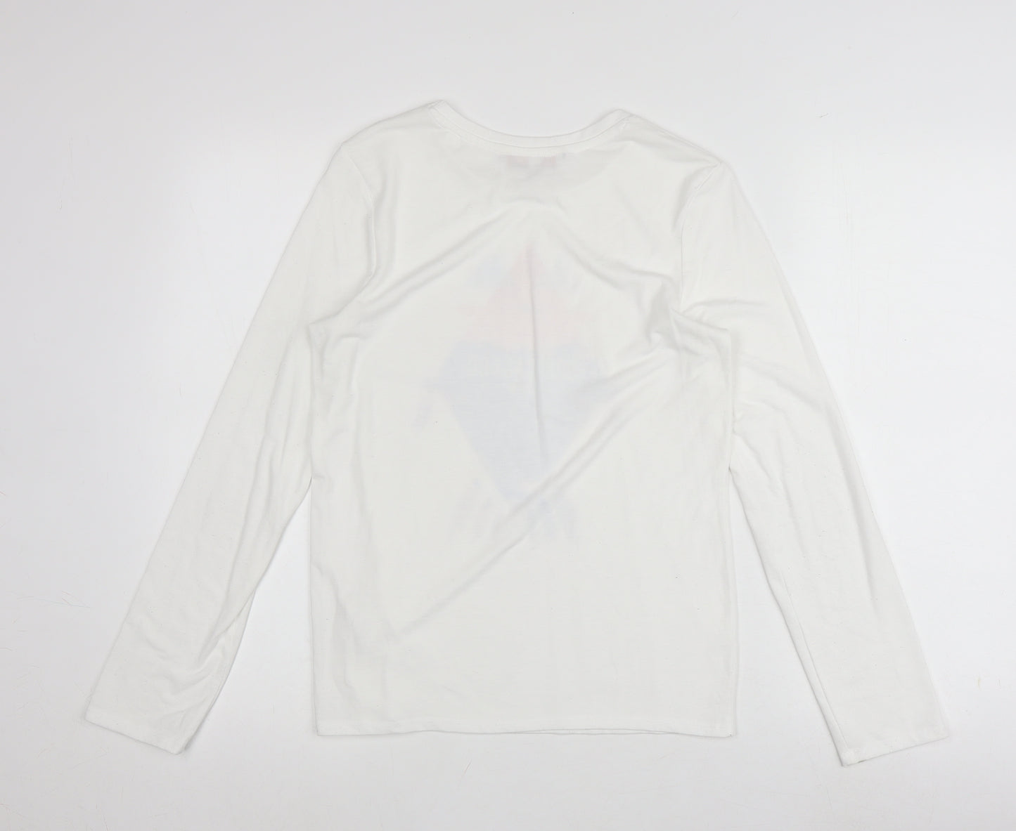 Soulcal & Co Boys White Long Sleeve Graphic Print T-Shirt 13 Years