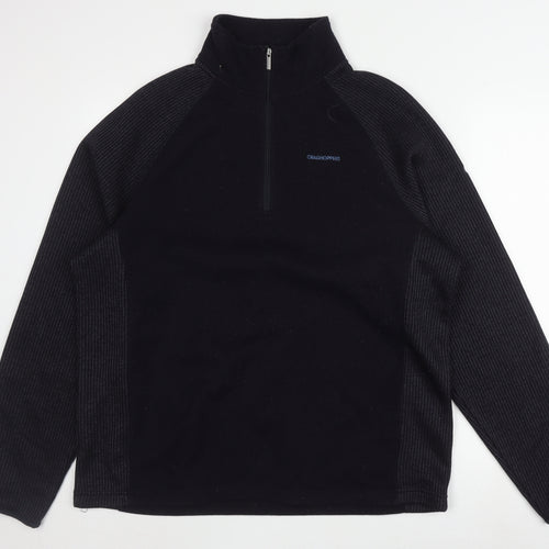 Craghoppers Men's Black 2XL High Neck 1/2 Zip Jumper