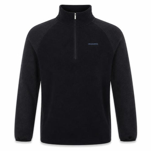 Craghoppers Men's Black 2XL High Neck 1/2 Zip Jumper