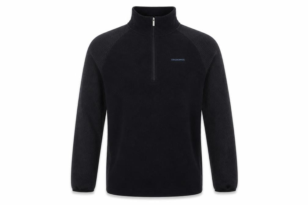 Craghoppers Men's Black 2XL High Neck 1/2 Zip Jumper