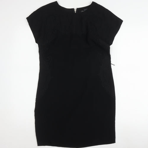 Armani Exchange Women's Black Sheath Dress Size 4