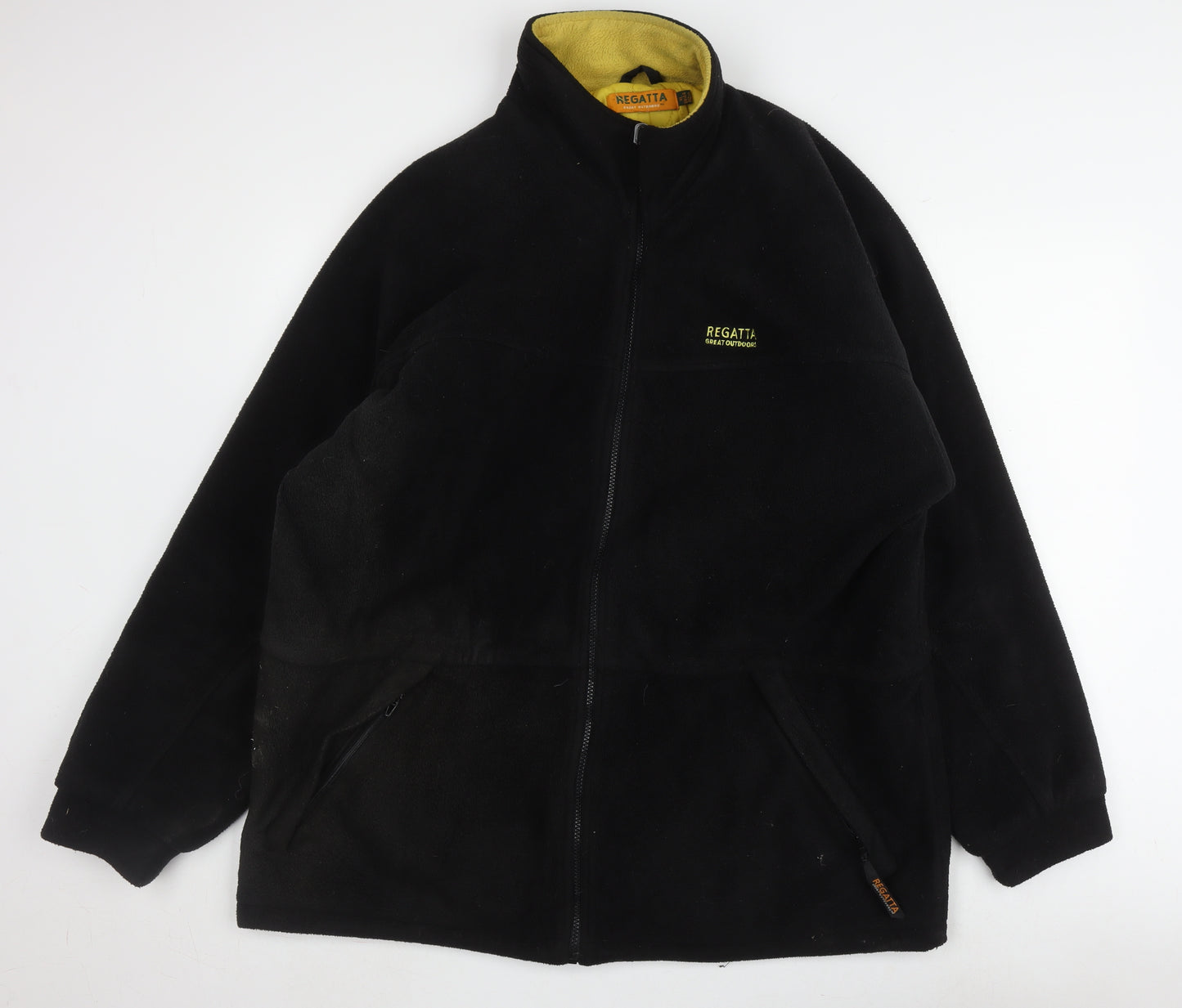 Regatta Men's Black XL Basic Jacket, Stand-Up Collar