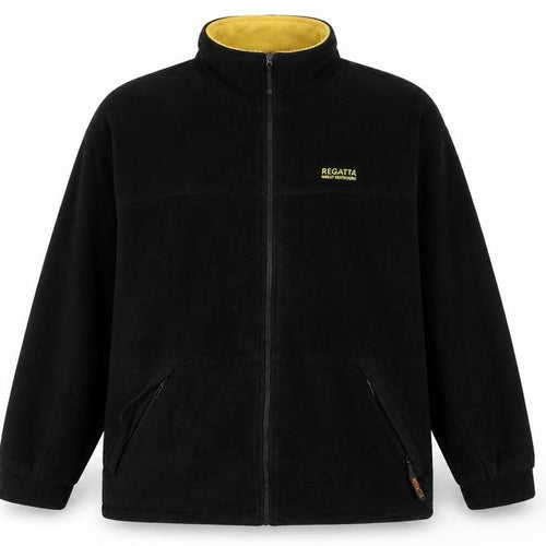 Regatta Men's Black XL Basic Jacket, Stand-Up Collar