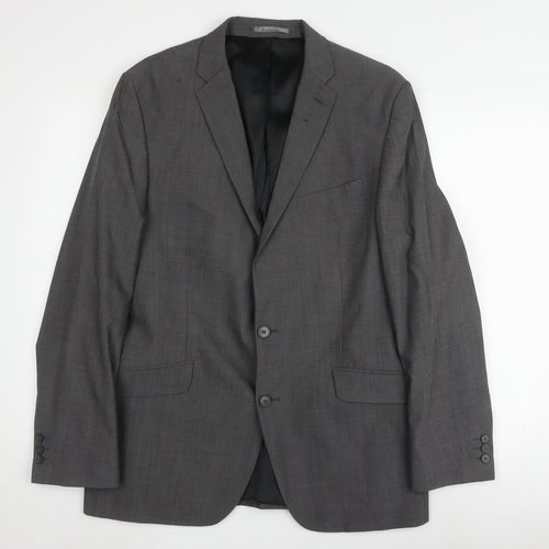Jeff Banks Men's Grey Regular Fit Blazer 42R
