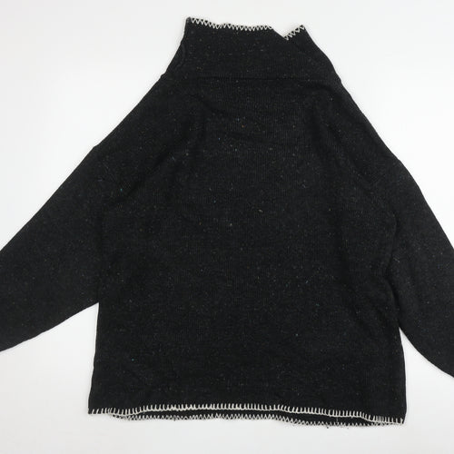 Amari Women's Black High Neck Jumper Size 10