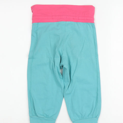 Nike Women's XS Blue Jogger Trousers, Pink Elastic Waist