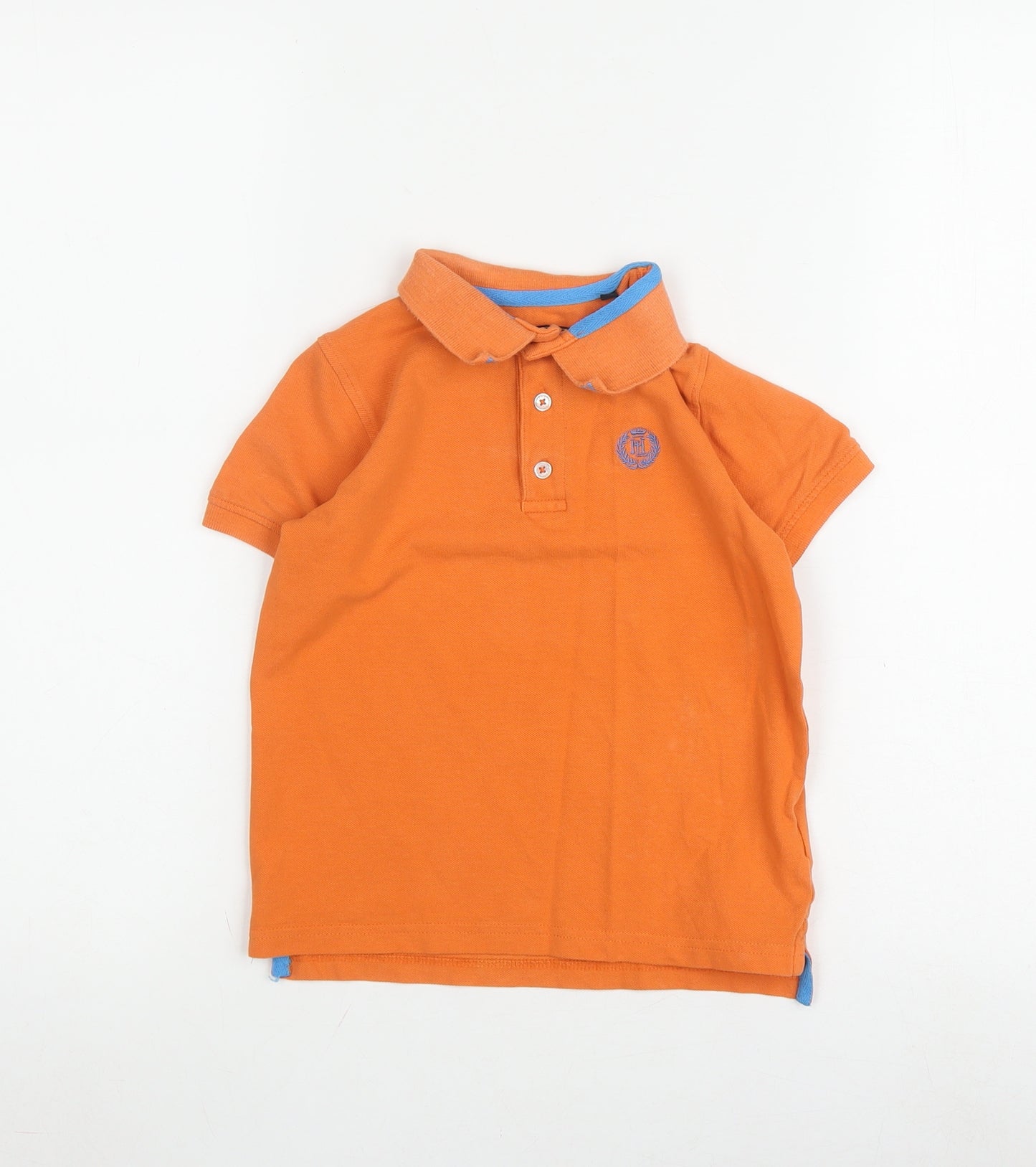 Henri Lloyd Boys Polo Shirt Orange 4-5 Years Casual Logo
