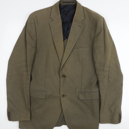 Dockers Men's Green Wool Blazer, M, Regular Fit