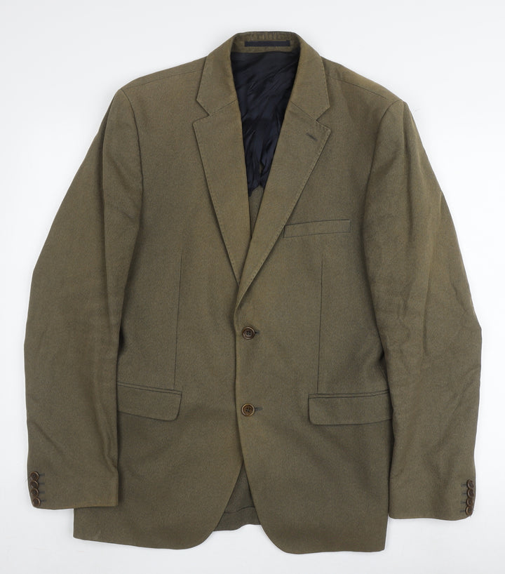 Dockers Men's Green Wool Blazer, M, Regular Fit