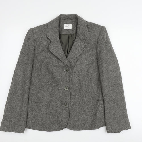 Eastex Women's Grey Tweed Suit Jacket Size 12