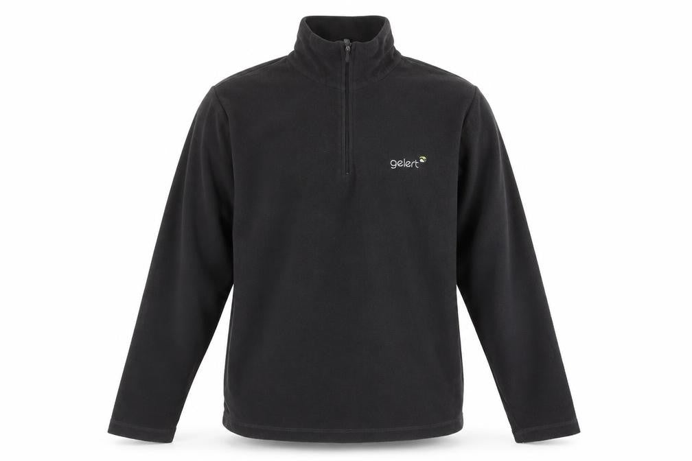 Front view of Gelert Men's Black S Pullover Fleece Sweatshirt