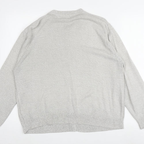 Honor Millburn Grey Women's L Cardigan, Button Accents