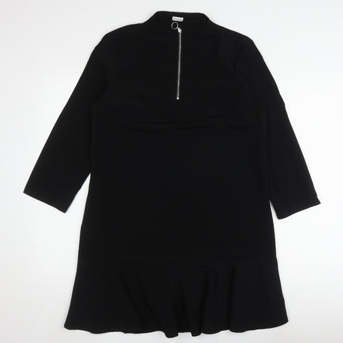 JACQUELINE de YONG Black A-Line Dress Size 10