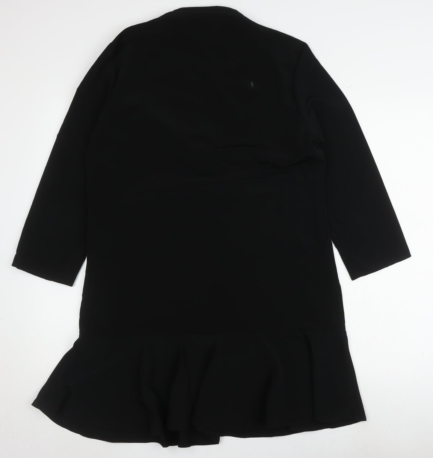 JACQUELINE de YONG Black A-Line Dress Size 10