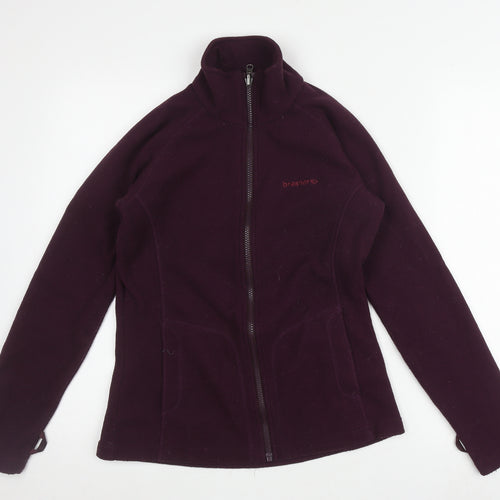 brasher Women’s Purple Full Zip Fleece Sweatshirt, Size 10