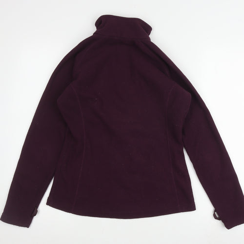 brasher Women’s Purple Full Zip Fleece Sweatshirt, Size 10