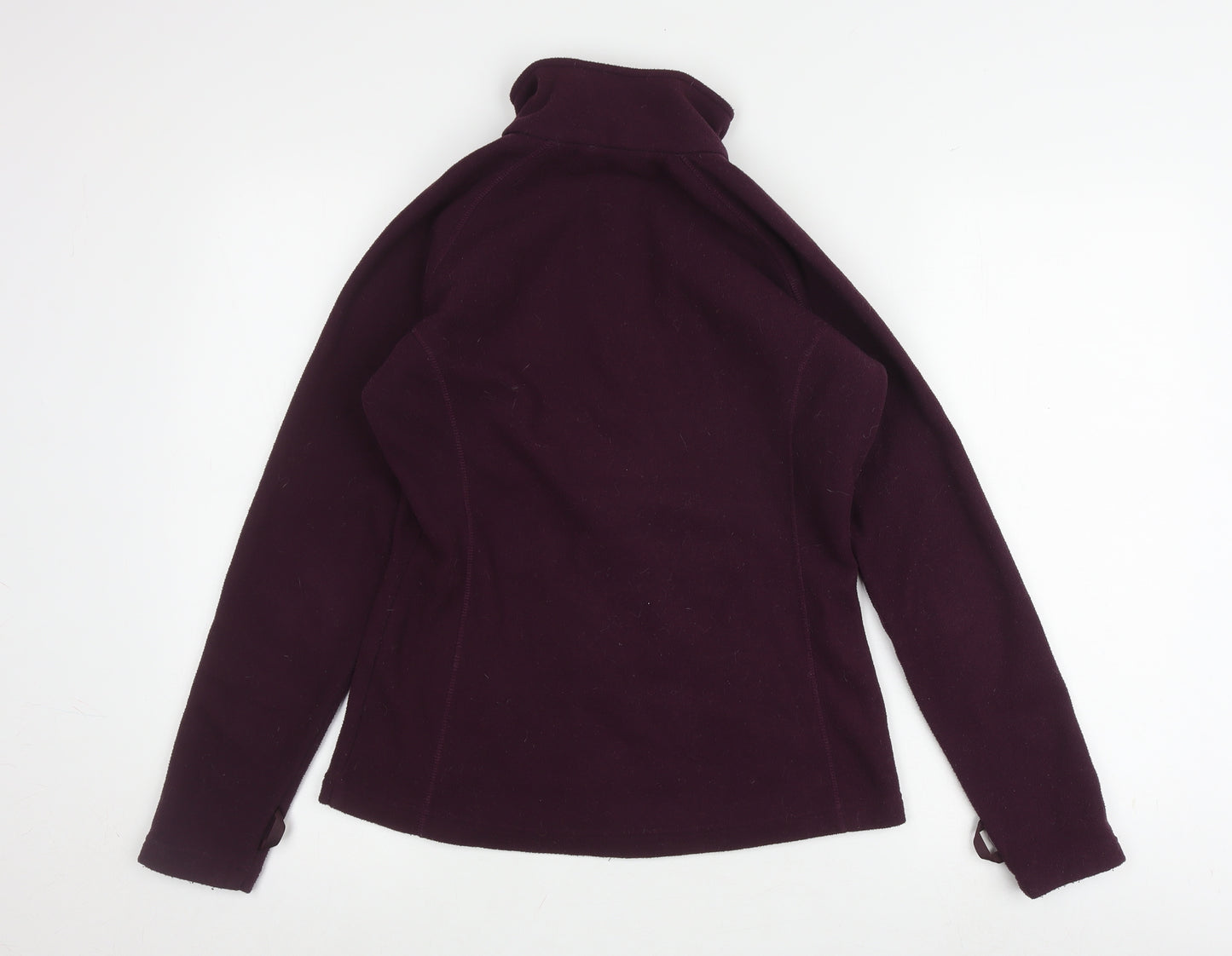 brasher Women’s Purple Full Zip Fleece Sweatshirt, Size 10