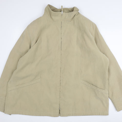 Nuage Women's Beige Mid-Length Jacket Size 22