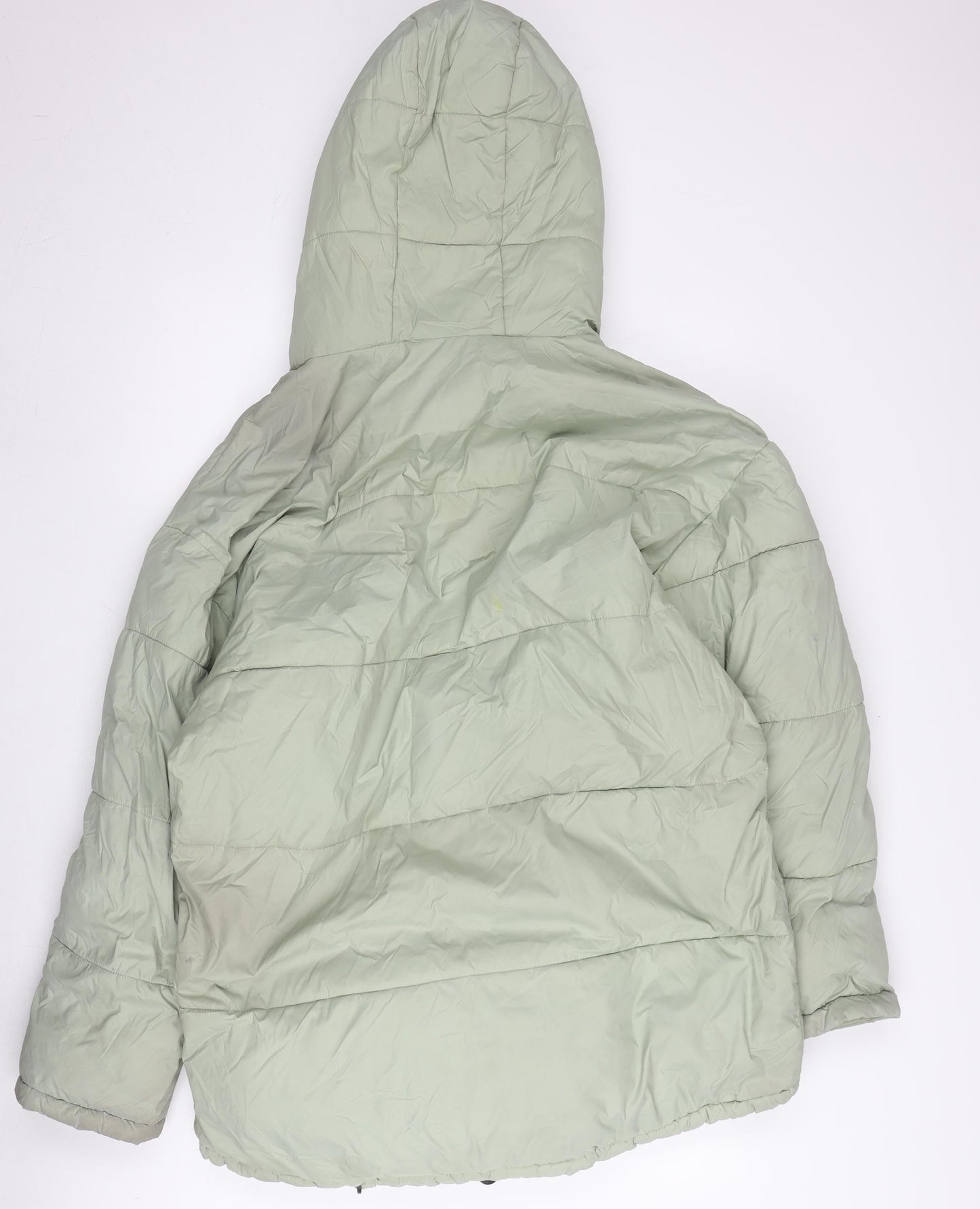 iets frans... Unisex Green Puffer Jacket, Hooded