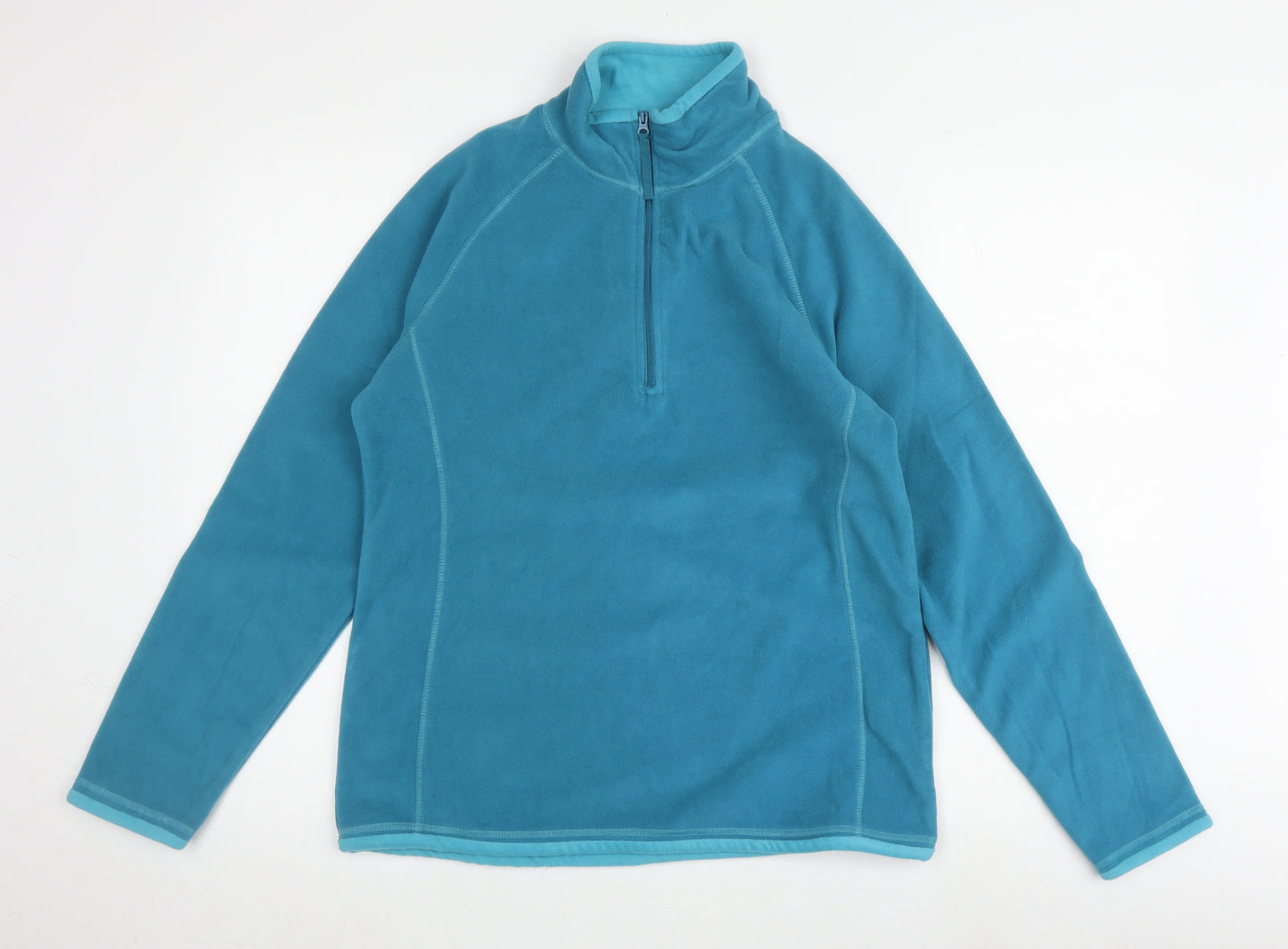 Mountain Warehouse Women Blue Fleece Pullover UK 14