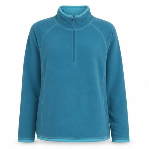 Mountain Warehouse Women Blue Fleece Pullover UK 14