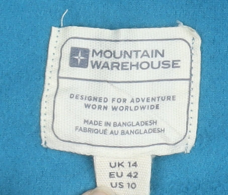 Mountain Warehouse Women Blue Fleece Pullover UK 14