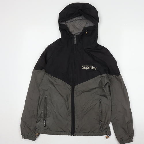 Superdry Men's Black/Grey Windbreaker Jacket S
