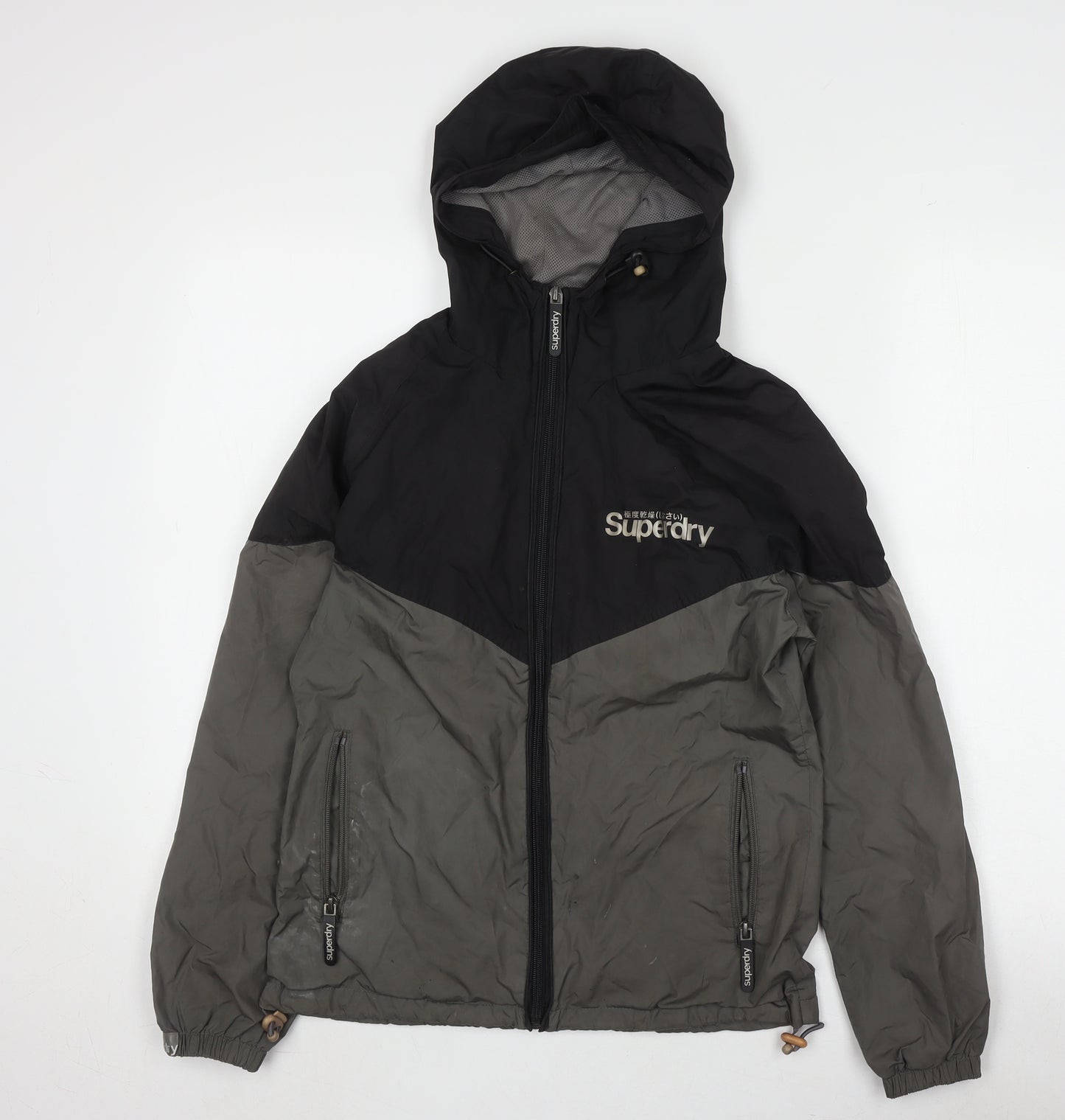 Superdry Men's Black/Grey Windbreaker Jacket S