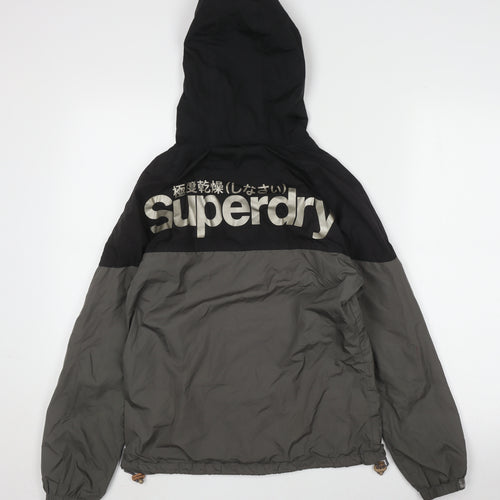 Superdry Men's Black/Grey Windbreaker Jacket S