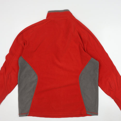 TOG 24 Men's Red Fleece 1/4 Zip Lightweight Sweatshirt L