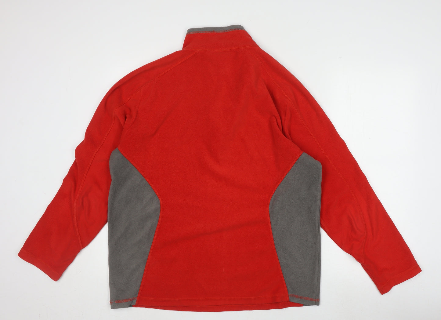 TOG 24 Men's Red Fleece 1/4 Zip Lightweight Sweatshirt L