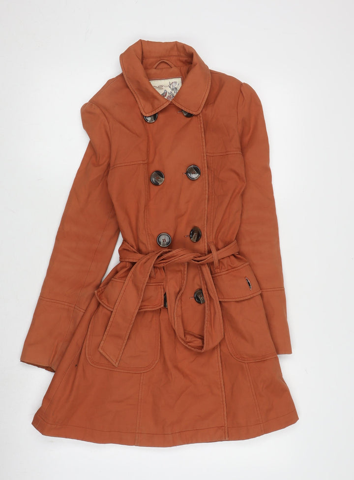 New Look Women's Brown Trench Coat Size 6