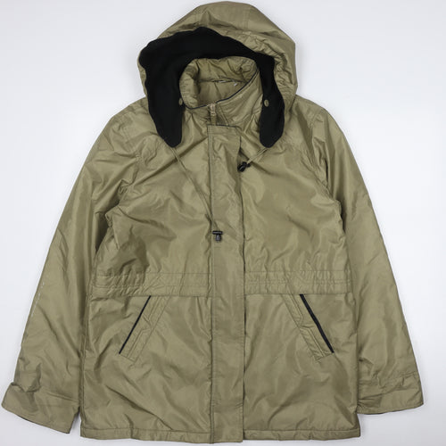 Roman Originals Women's Green Hooded Parka M