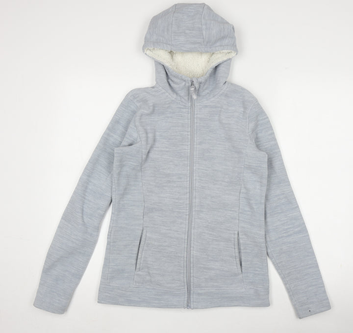 Mountain Warehouse Women's Grey Hooded Fleece Jacket Size 10