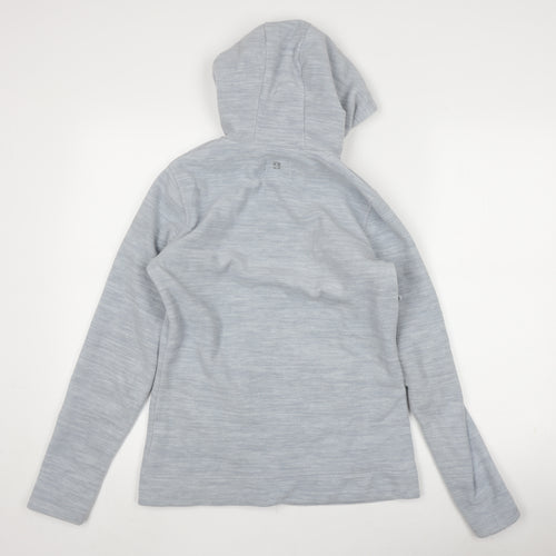 Mountain Warehouse Women's Grey Hooded Fleece Jacket Size 10