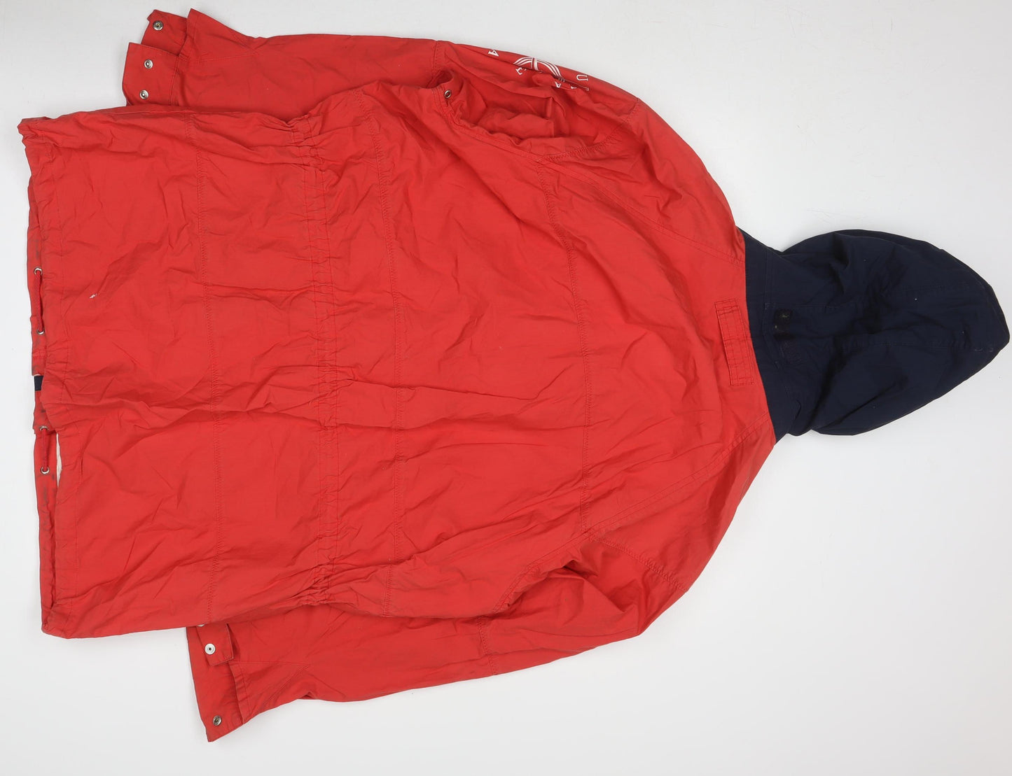 Nautica Men's Red Rain Coat Jacket with Hood Size L