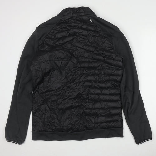 Decathlon Men's Black Basic Jacket, Size L, Gym Style