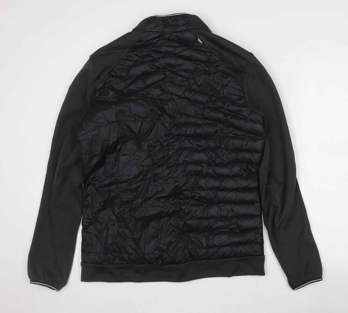 Decathlon Men's Black Basic Jacket, Size L, Gym Style