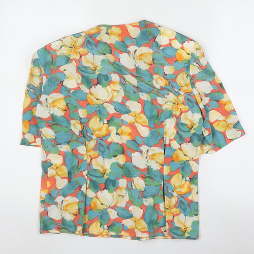 Viyella Women's Multicoloured Floral Tunic Blouse Size 12