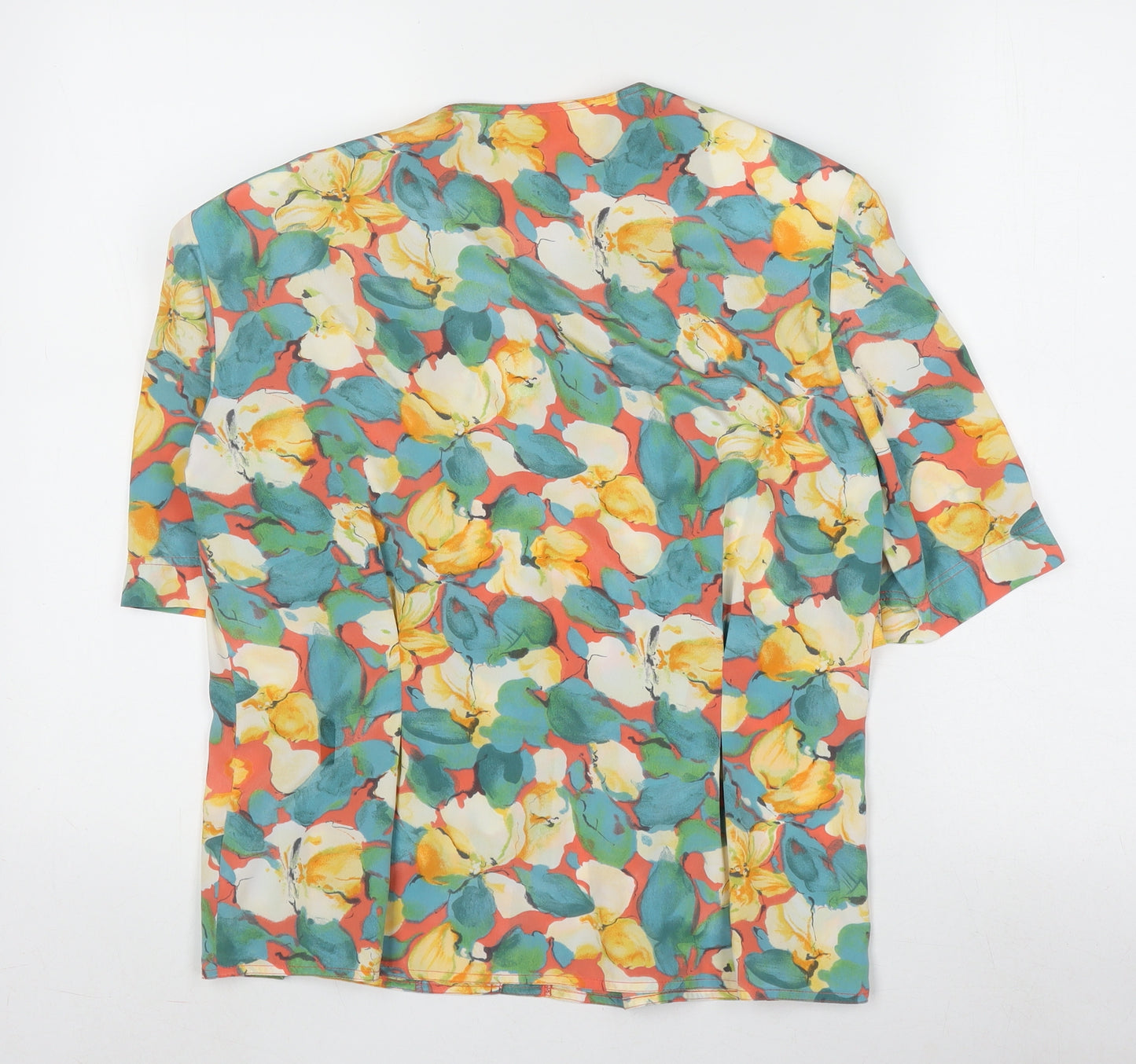 Viyella Women's Multicoloured Floral Tunic Blouse Size 12