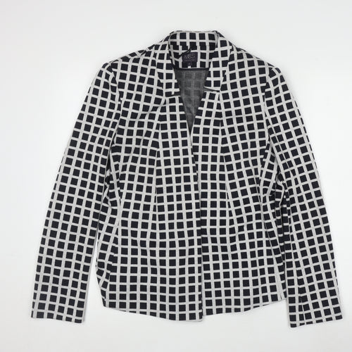 Marks and Spencer Women's Blazer, Size 14, Black Check