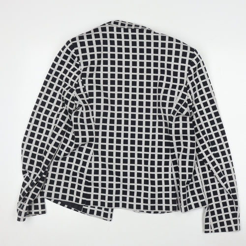 Marks and Spencer Women's Blazer, Size 14, Black Check
