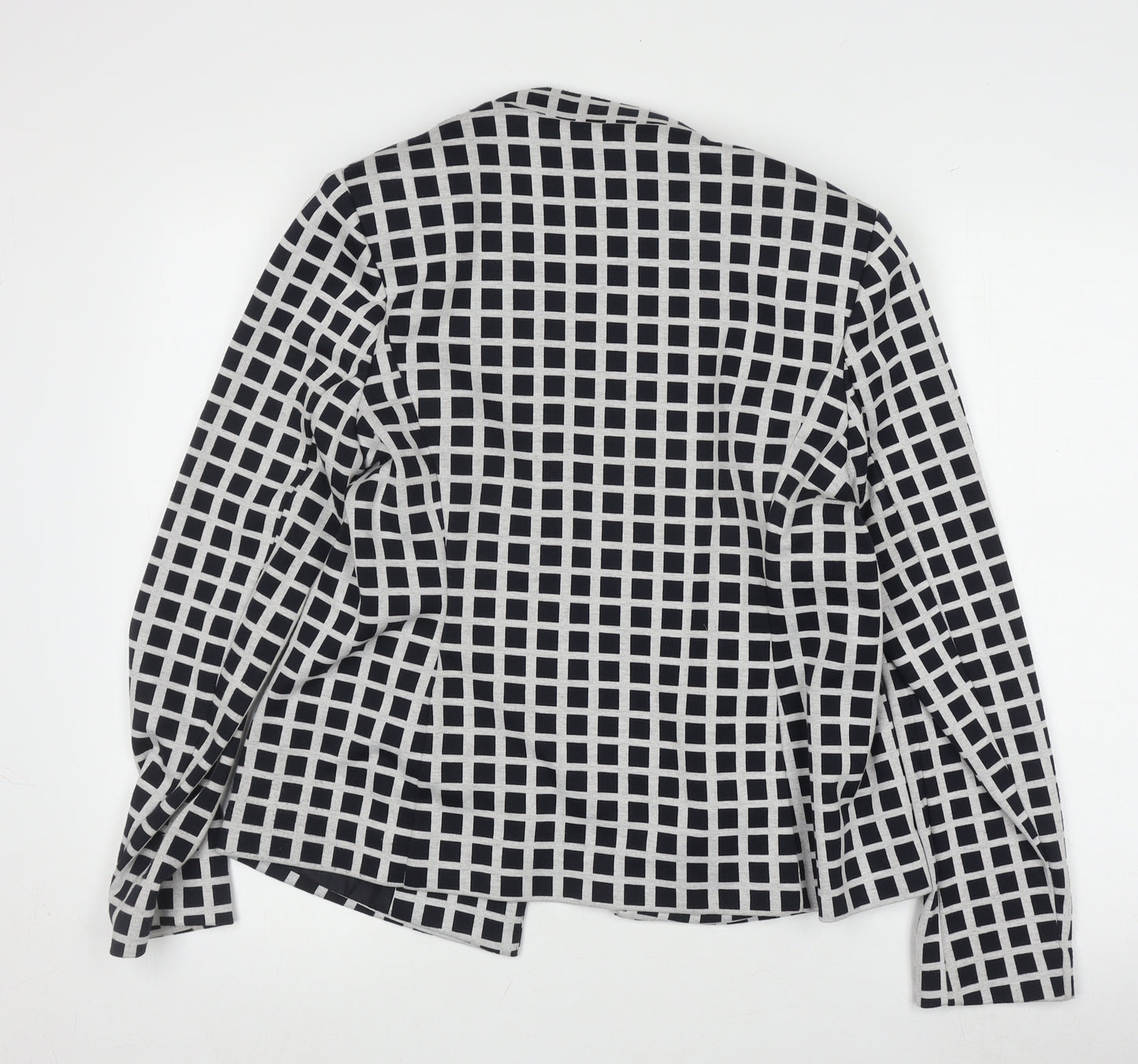 Marks and Spencer Women's Blazer, Size 14, Black Check