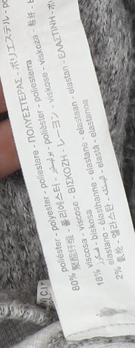 Zara Men's Grey Long Sleeve Knit Shirt - Size S